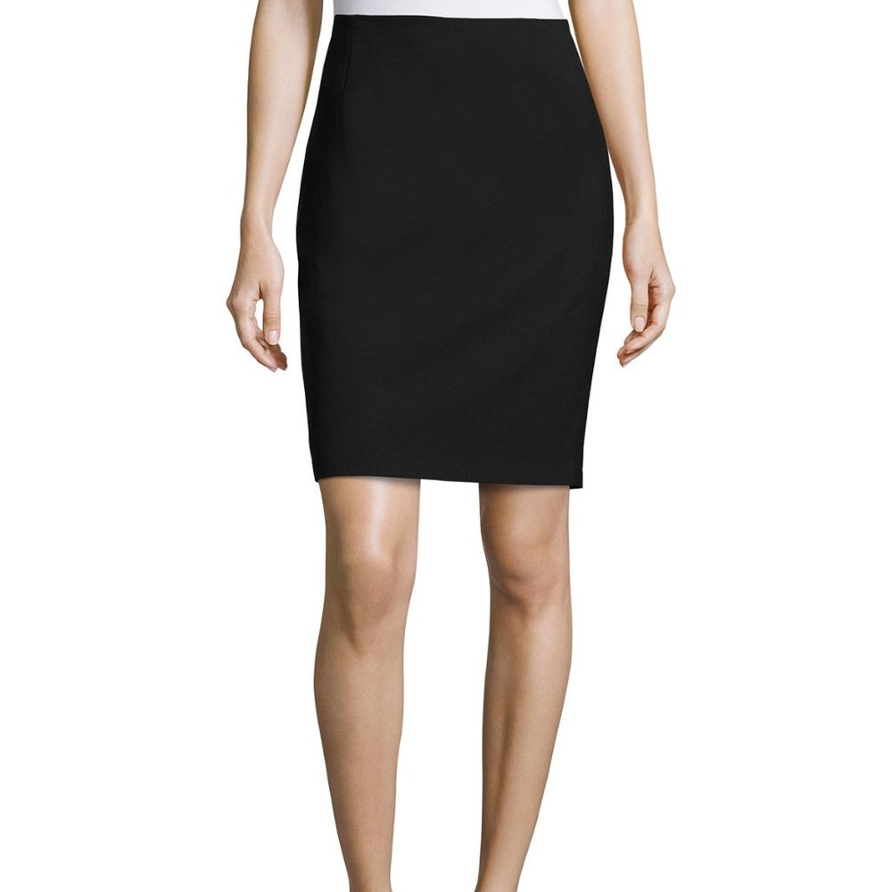NWT Elie Tahari Stretch-Wool Pencil Skirt 0